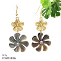 Hawaiian Mother of Pearl Drop Earrings Wholesale Natural Abalone Shell Jewelry Earrings