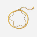 Simple and Fashionable Double Layer Chain Stainless Steel Anklets and Foot Jewelry