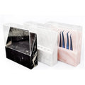 Custom Logo 8 Holes Marble Acrylic Las Eyelash Extension Tweezers Display Storage Pearly White Pink Tweezer Holder