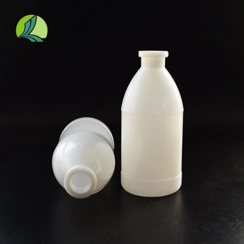 High Quality Sterile Medical Strain Empty Bottle 250ml White Plastic Vaccine Bottle PE Veterinary Medicine Bottle