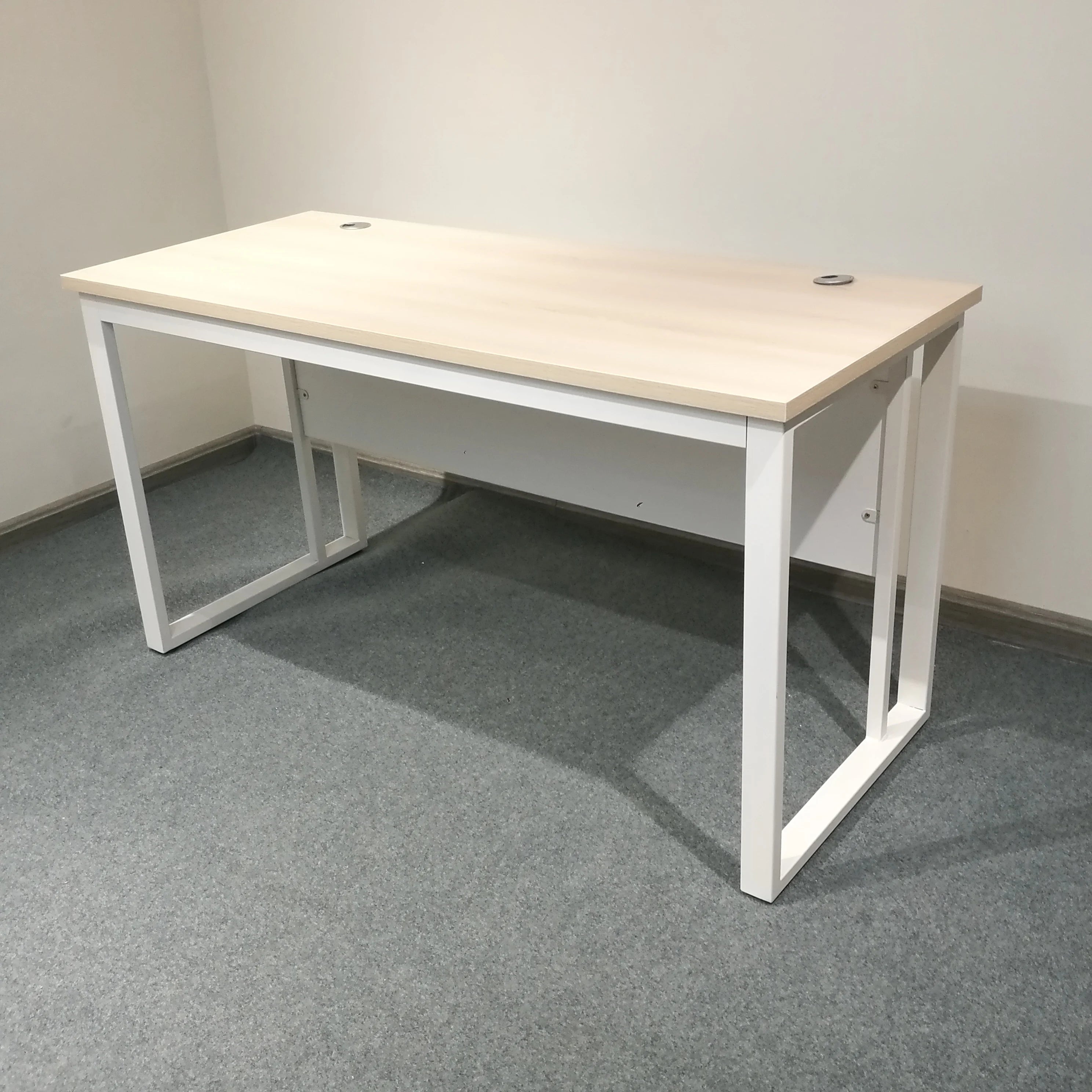 School Teacher Office Desk White Metal Office Desk Foot Jupiter Office Furniture