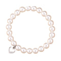 Fashion Adjustable 8 MM Pearl Beaded Mom Bracelet With Card Braided Pearl Heart Charm Bracelet 2025 Mother's Day Jewelry