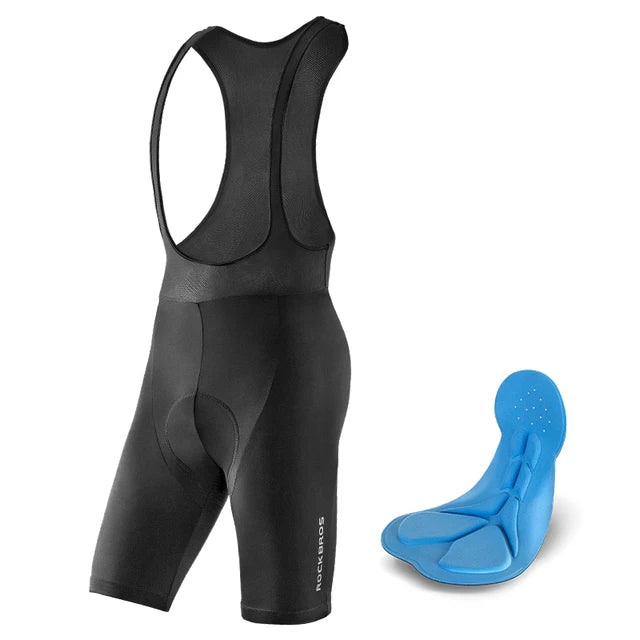 ROCKBROS Bicycle Short Trousers 3D Cushion Cycling Overalls Men Mountain Road Bike Jersey Pants