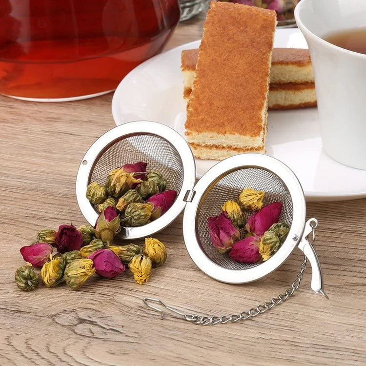Weland 2PCS Stainless Steel Tea Infuser Ball 2.1 Inch Tea Filter Strainers
