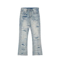 Factory Custom Men's Jeans Pants for Men Straight Denim Pants Vintage  Stonewashed Jeans Distressed Denim Trousers