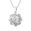VVS1 D Color 3ct Sterling Silver Wedding Necklace Wholesale Fine Jewelry Joyas Diamond Moissanite Pendant and Chain Women