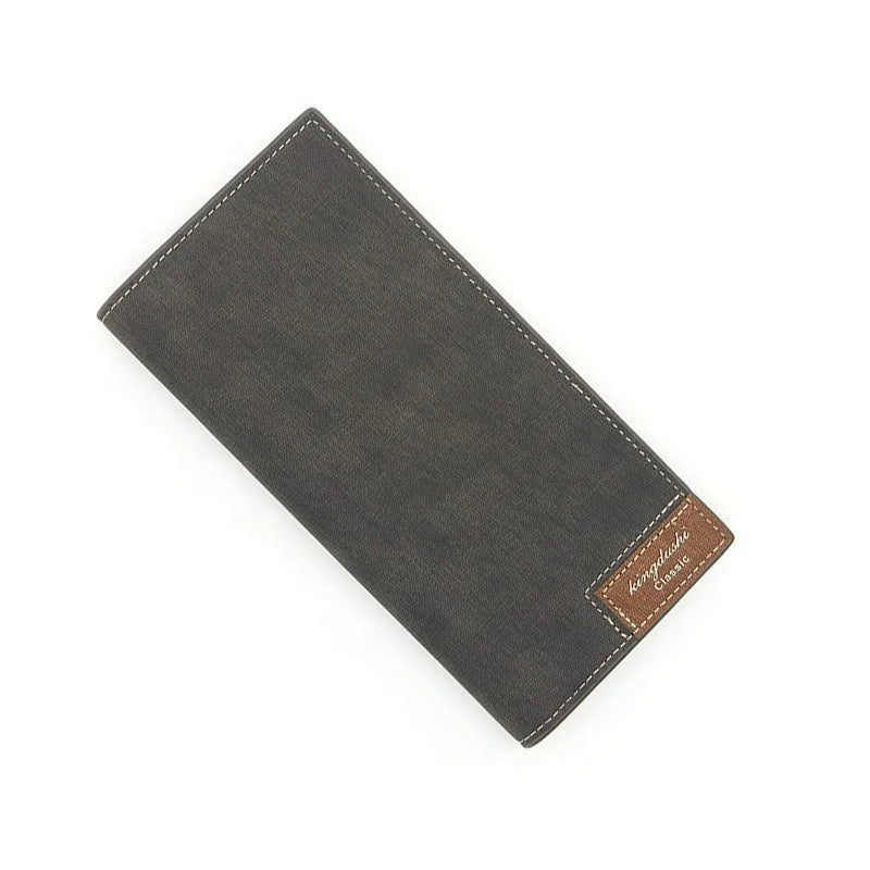 Bogia factory frosted fashion wallet for men ID card holder long wallet with branded logo