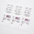 Factory Custom Clothing White Washing Instruction Contents Tag Label Polyester Satin Printed Ribbon Wash Care Label for Garment
