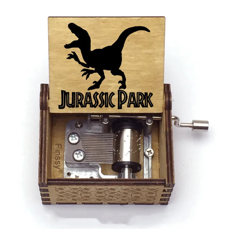 Factory 18 Note Music Box Customization Movie Song Jurassic Park Mini Music Box Sound Box Wooden Kids Children's Friends Gifts