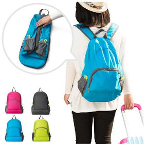 High Quality Waterproof Foldable Backpack Cheap Women's Backpacks Polyester Durable Travel Casual Sports Backpacks Foldable