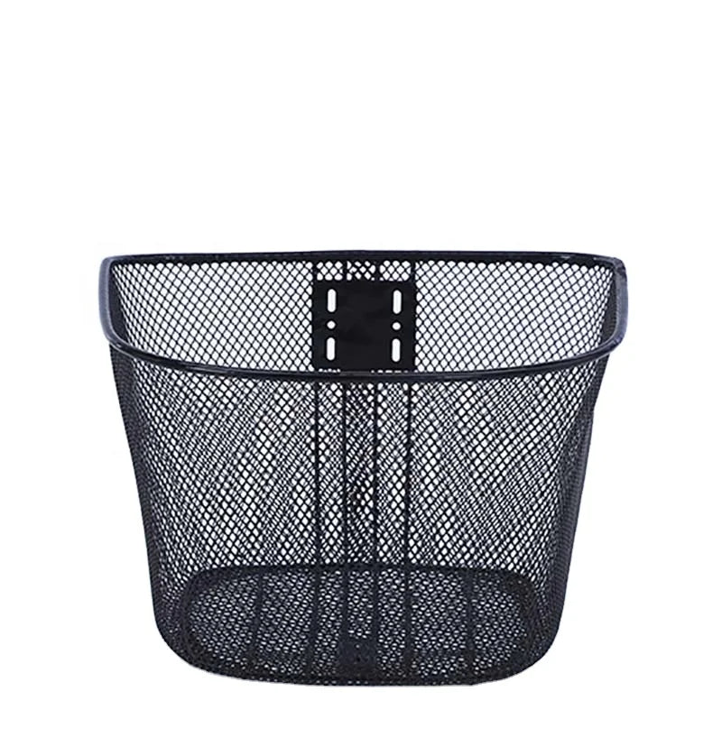 Lanfeng Steel Quality Factory Direct Supply Bicycle Basket with Customized Color Strong for City/Road/MTB/Folding Bikes