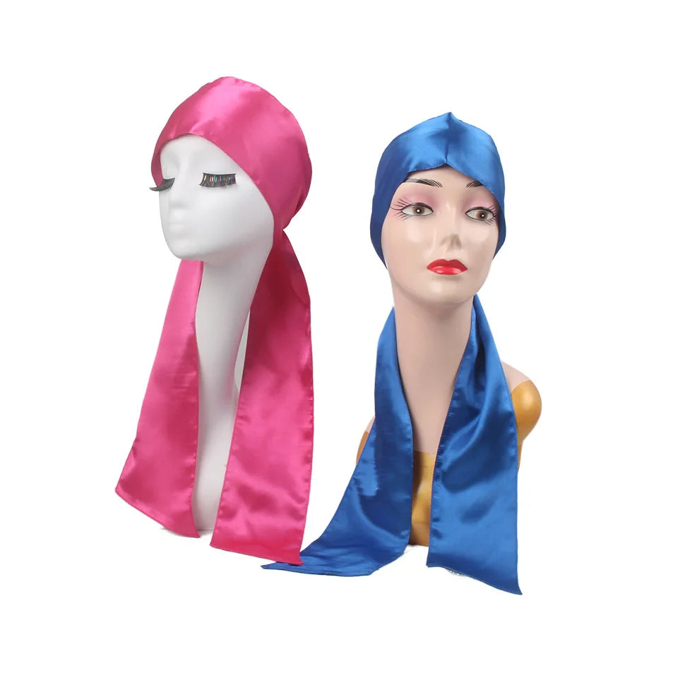 Girls Hair Accessories Silky Edge Scarves Frontal Wrap Satin Headband Soft Laying Scarf for Lace Front Wigs Grip Band MegaBDM