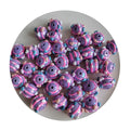 100pcs Mixed AB Pearl Acrylic Hand Painting Oil Drop Beads Heart Round Cube Gumball Beads for Necklace Bracelet Jewelry DIY