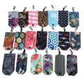 New Promotional Eco Friendly Recycled Polyester Foldable Reusable Cartoon Pattern Grocery Supermarket Shopping Bag