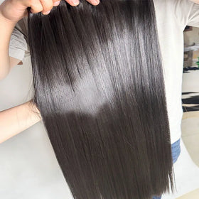 Drop Shipping Straight Human Hair Virgin Bundles Single Drown Straight Hair Bundles