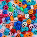 2025 Crystal  Wholesale Acrylic Round Flat Bead Diy Handmade Bracelet Key Chain Accessories Loose Bead