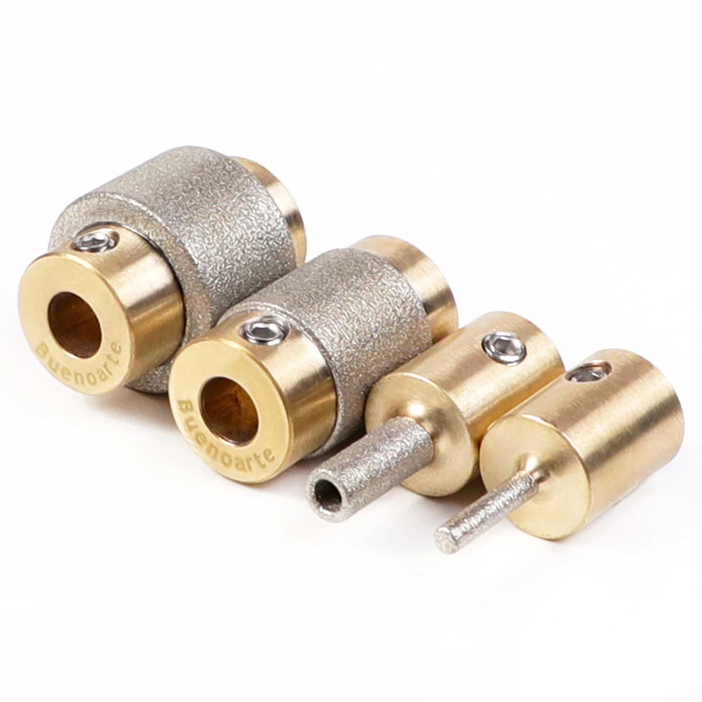 1/4 Inch Grinding Head Bit 3/4 Inch Regular Grit Grinder Bit 1 Inch Diamond Coated Grinder Bit for Glass Grinder Machine MegaBDM
