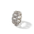 Luxury Fashion Hiphop Rapper Street Jewelry Brass Silver Bling Iced Out Cz Men's Miami Cuban baguette Crush Mens Ring