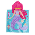 Wholesale Active Printing Mermaid Design Cotton Hooded Poncho Towel