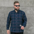 Men's Shirts Large Size Plaid Shirts Men's Long-sleeved Pure Cotton Casual Shirts Enlarged Widened and Fat Shirts