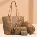 Luxury Designer Custom Big Tote Bag Trend Single Shoulder Diagonal Bag Large Capacity Four-piece Handbag Tote Set