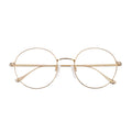 Chic Unisex Titanium Optical Glasses Frame - Retro Round Style with Korean Japan Inspiration Lightweight & Timeless Design