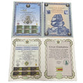 Free Shipping UV Printing Zimbabwe Bond Paper Certificate Scroll for Collection and Gifts
