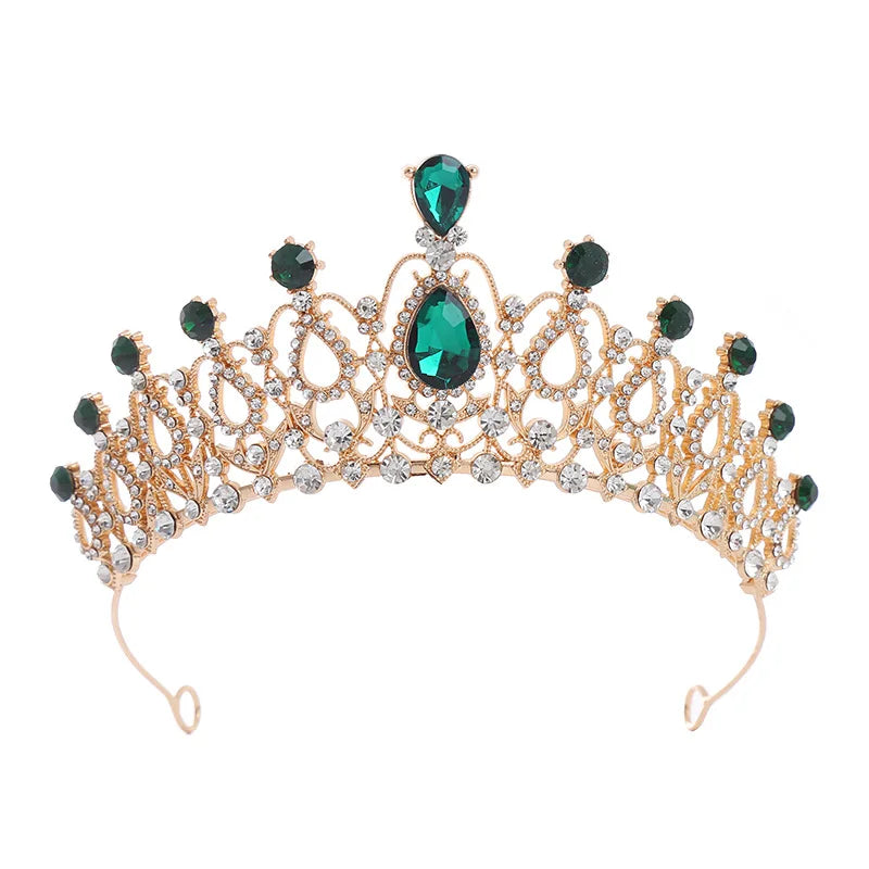New Design Princess Rhinestone Crystal Wedding Bridal Crown Tiara Girl Princess Hair Accessories