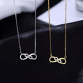 Women Valentine Gift Trendy Jewelry 925 Sterling Silver Lover Infinite Love Charm Statement Necklace