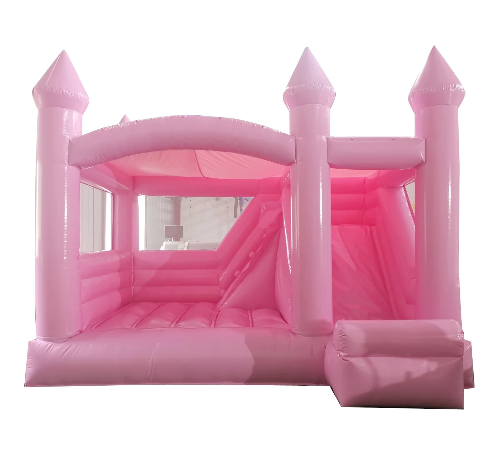 New HUAAOTOYS Commercial 0.55 PVC Inflatable Wedding Bouncer White Bouncy Castle CE Certification 2-Year Warranty Rental 8x6FT