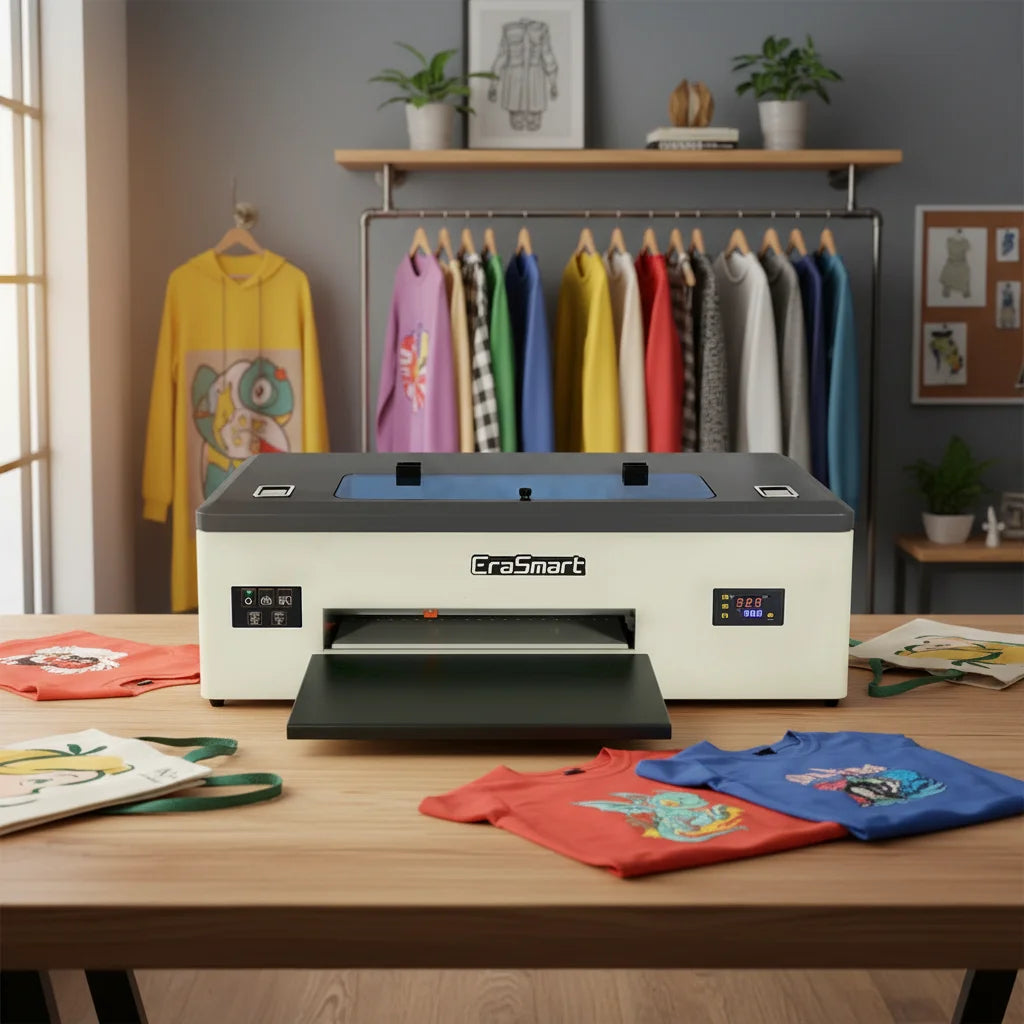 EraSmart Small Desktop Dtf Printer L1800 A3 30Cm Sticker Transfer Dtf Printer Printing Machine