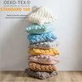 Lq Polyester Giant Chunky Knot Knitted Yarn Weight Cushion Cover Tube Knit Throw Magic Cushion for Home Decoration