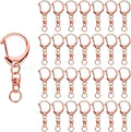 Small Zinc Alloy Metal Swivel Snap Hook Clip Connector Key Ring with Chain for Bags Bag Buckles