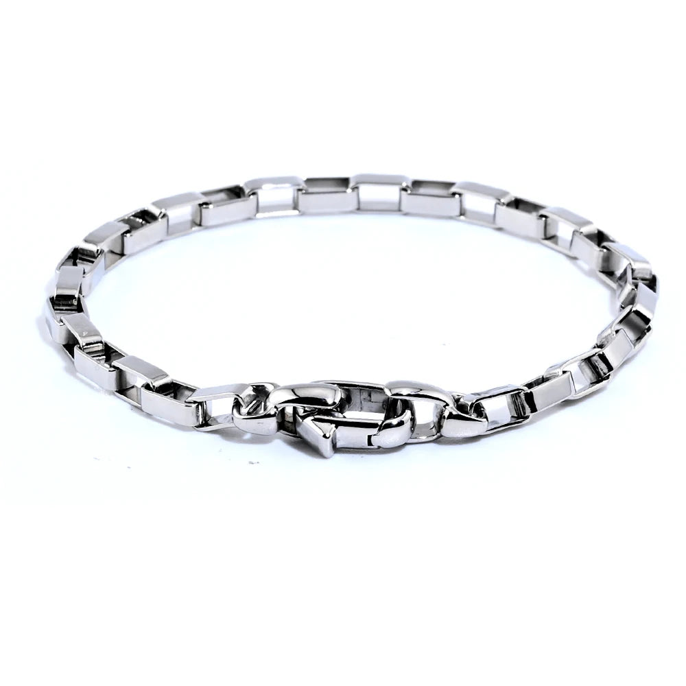 GOLDIX JEWELRY Silver 18K Gold Plating Stainless Steel Chains Buckle Clasp Bracelet Bangle Jewelry Bijoux En Acier Inoxydable