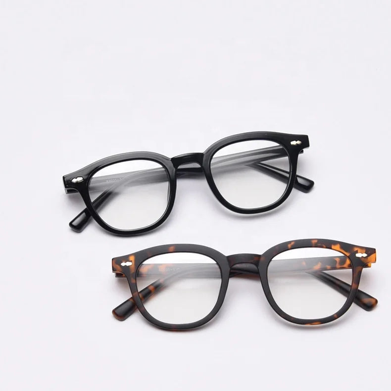 Glass Custom New Fashion Trendy Comfortable Vintage Womens Geometric Optical Eyeglasses TR90 Frames