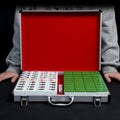 Chinese Board Game Mahjong Sets Wholesale Top Quality Durable Mahjong Set Portable Aluminum Box Mahjong Set
