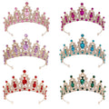 Genya Crown Headpieces Crystal Tiara Crowns for Women Girls  Bridal Wedding Prom Birthday Hair Accessories