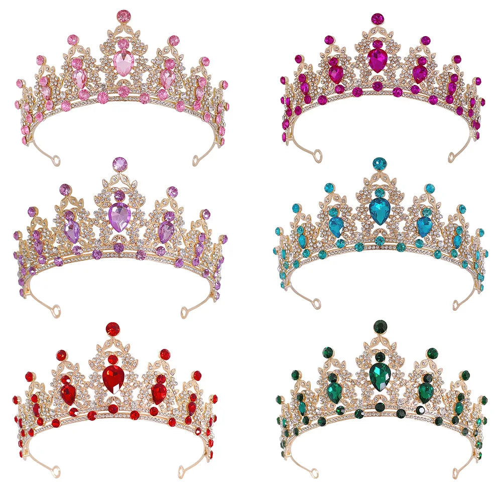 Genya Crown Headpieces Crystal Tiara Crowns for Women Girls  Bridal Wedding Prom Birthday Hair Accessories