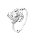Female Simple Fashion Rings Personality Four-leaf Clover 925 Silver Ring