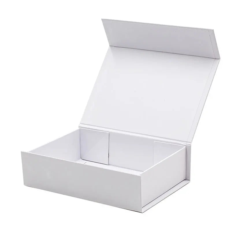 Customized Book Shaped Packaging Magnetic Cardboard Rigid Folding Gift Boxes with Lid Closure for Clothing