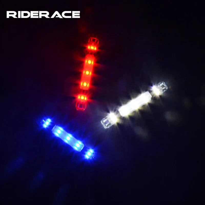 RIDERACE Lamp Waterproof Rear Tail Lights LED USB Rechargeable Mountain Cycling Light Taillamp Safety Warning Lights 3 Color