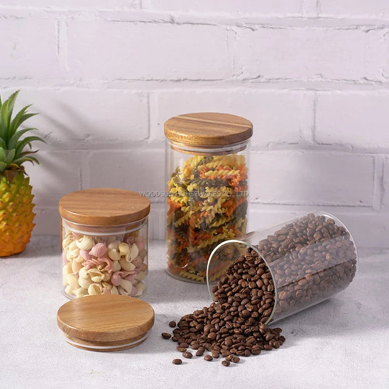 Woodsun Factory Glass Containers for Food Storage Glass Canisters 2023