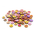 Wholesale Round Random Pattern 20mm 25mm 2-Hole Custom Flatbacks Retro Vintage Wood Buttons for DIY Sewing Craft