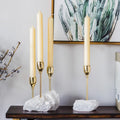Nordic Candlestick Handmade White Marble Candle Stick Holder