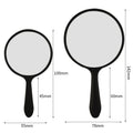 Custom Handheld Vanity Mirror with Handle Round Design Personalized Makeup Mirror