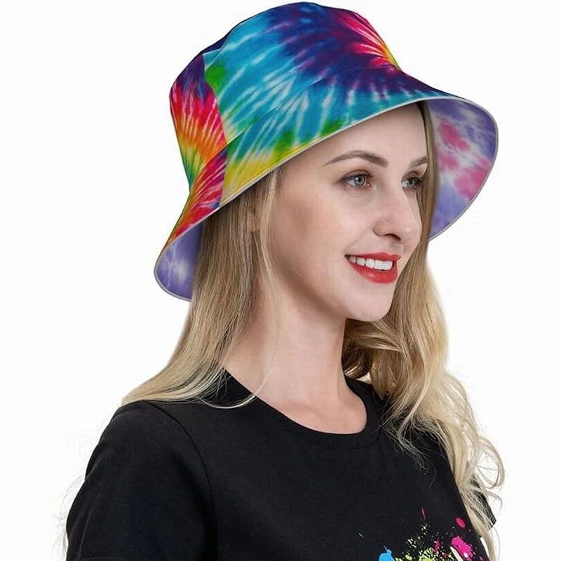 Fisherman Outdoor Summer Travel Hiking Beach Caps Packable Reversible Printed Sun Hats Bucket Hat for Men Women