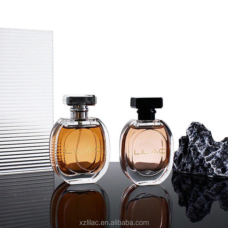 OEM 30ml 50ml Empty Perfume Glass Bottle Spray Luxury Perfume Bottle 50ml with Box Oval Custom Gift Box Wholesale