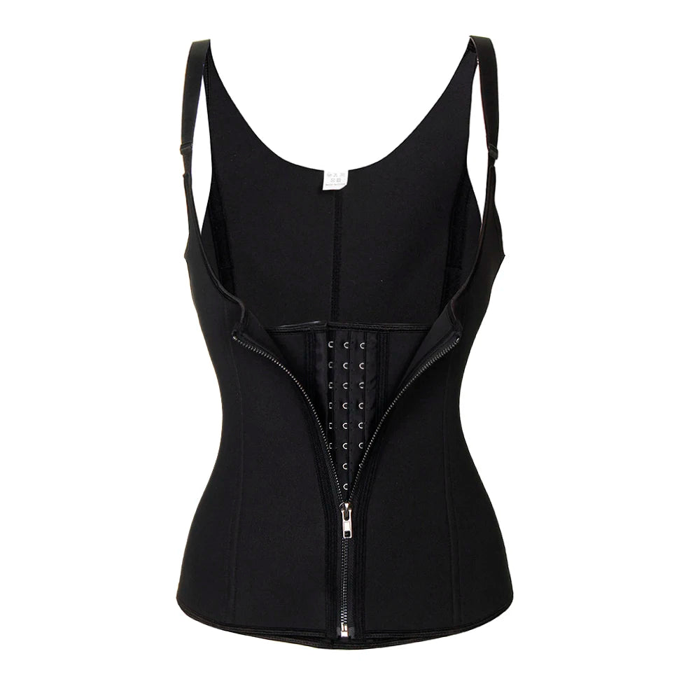 Custom Label Clip Zip Binder Fitness Body Shaper Breathable s Reductor Crop Top with Tummy Control Corset Waist Trainer