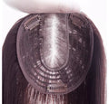 BMEIYI Cover Gray Hair Black Dark Brown Hair Extension Topper Human Hair