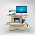 Adjustable Height Standing Computer Desk Monitor Riser Plywood Desktop Laptop Workstation Converter Stable OEM Desk